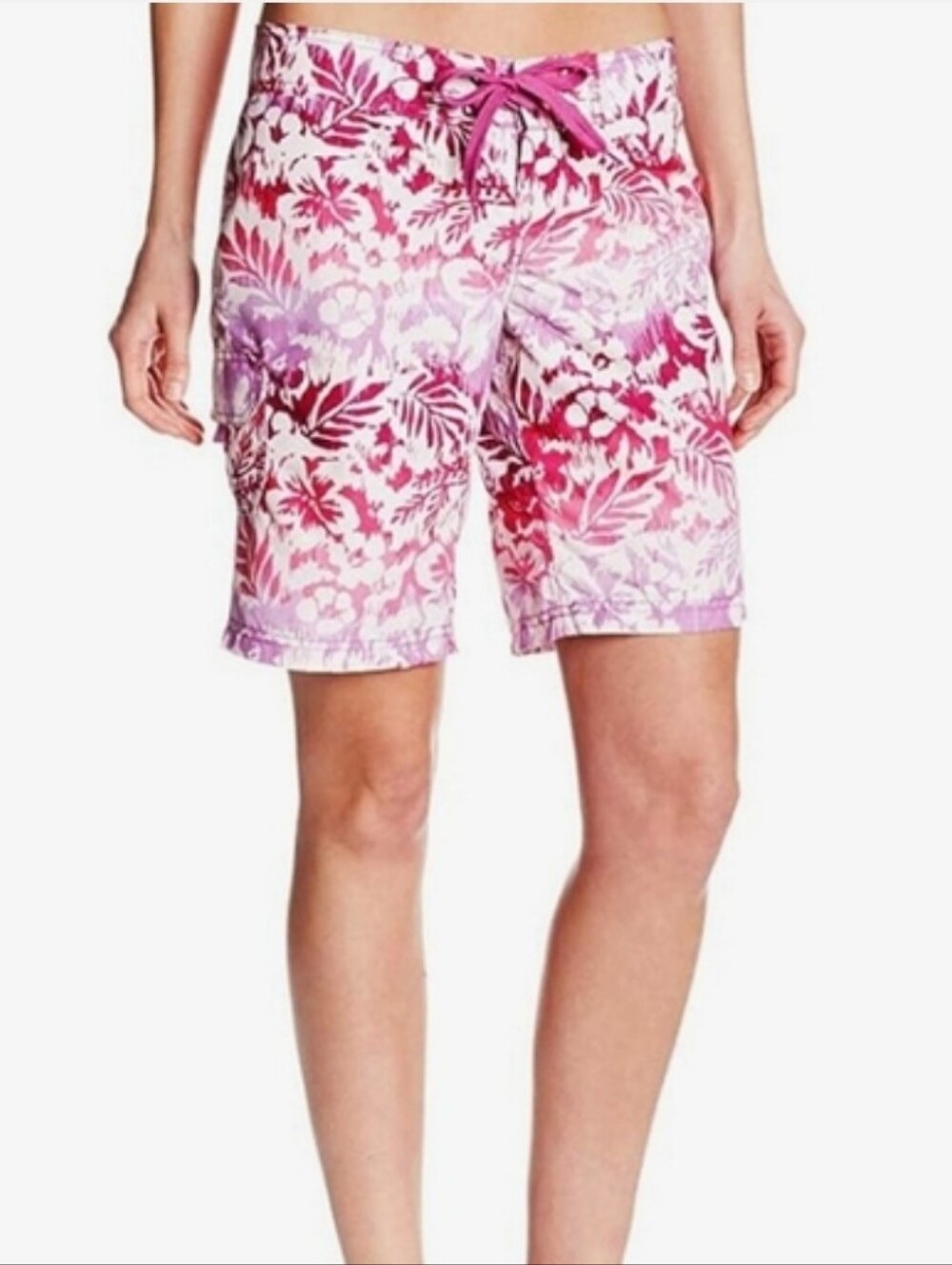 2/$20 Nwt Kanu Surf Sz 14 Hawaiian Floral Tie-Waist Shorts